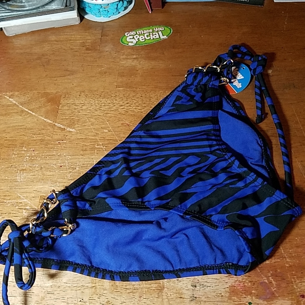 George Black Purplish Blue Animal Print S(4-6)